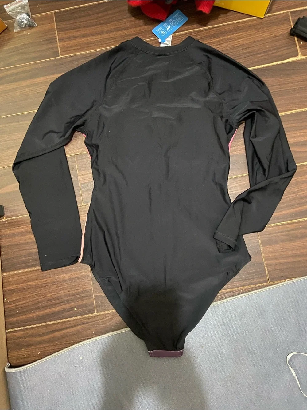 Halcurt Womens Long Sleeve Rash Guard UPF 50One Piece Swimsuit Palm Tree Sunset